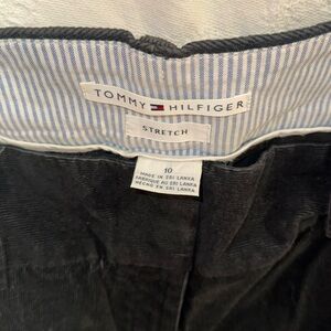 Tommy Hilfiger Black Stretch Corduroy Skirt S11